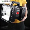 Nieuwe XHP100 9-cel Super Bright LED Oplaadbare dubbele kop zoeken Zoeklicht handheld zaklamp werklicht Spotlight schijnwerpers Floodlight XHP70.2