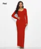 Solid Color Catsuit Costumes Sexy Body Dress Womens Elegant Elastic Long Dress for party