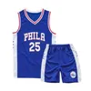 Maglie per bambini Tuta da basket Tute da esterno 2 pezzi Set corto di abbigliamento sportivo estivo6884641