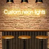Decoração de sala de lâmpada de lâmpada LED Placa de luz de neon personalizada para festa de aniversário da loja de festas de casamento Nome do design 220615