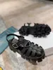 2022 Designer vrouw schuim rubberen sandalen luxe dikke bodem retro strand sandaal slippers dia's maat ün 35-41