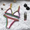 Micro Biquíni Mulheres feitas à mão Crochet Knit Swimwea