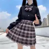 Giyim Setleri Kadınlar Mor Siyah Gotik Pileli Ekose etek Yaz Yüksek Bel Kore Harajuku Japon sevimli seksi mini a-line etek cosplaycl