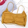 Gym Clothing Beauty Back Yoga Bra Women Padded Sports Removable Workout Wireless Fitness Elastic Thin Shoulder Strap