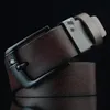 Men High Quality Leather Belt Buckle Luxury Belts Cowskin Fashion Strap Male Jeans For Man Cowboy 220525