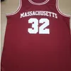 Nikivip Massachusetts Umass College #32 Julius Dr. J Erving Retro Classic Basketball Jersey Mens 스티치 커스텀 번호 및 이름 유니폼