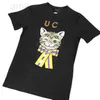 T-shirt da donna Designer estate esplosione trendy abbigliamento uomo ricamato testa di gatto donna T-shirt manica corta nuovo stile Y8BG