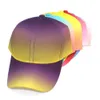 Gradient Boys Girls Spring Summer Baseball Cap Casual Sport Studenter Slipsfärg Tryckt sommar Utomhus Travel Beach Caps Sunhat Street Duck Tongue Visor T36R38D