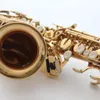 New Arrival B Flat Gold Curved Soprano Saxophone Small Neck High Quality Musical Instrument Brass Nickel With Case Accessories Free