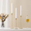 Candle Holders Simple Golden High-footed Metal Wedding Decoration Bar Party Living Room Decor Home Table CandlestickCandle