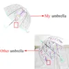 Alpaca Umbrella Kids Transparent Umbrellas Cartoon Unicorn Umbrella Children Rainbow Umbrellas Semi Automatic Dropshipp 220707