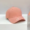 Spring Summer Women Letter Embroidery Outdoor Leisure Sun Baseball Cap Men Cotton Breathable Solid Color Adjustable Cap