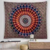 India Mandala Wall Hanging Fabrics Boho Decor Hippie Background Cloth Decoration Home Psychedelic Esoterism Printed Tapestry J220804
