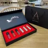 Luxury Intimatte Lipstick Kit Drama Ink Lipgloss Set regalo 6 pezzi Matte Shimmery Liquid Lipstick Holiday Collection Lunga durata