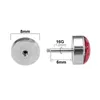 Stud -oorbellen roestvrijstalen barbell halter schroef nep cheater oormeter plug voor man vrouwen piercing sieraden