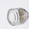 Récipient compte-gouttes d'emballage d'huile essentielle transparente blanche de perle de bouteille de sérum en verre de 30ml avec la prise en plastique