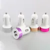 Universal Mini Dual 2 Ports USB Car Charger Adapter 12V Power 21A car chargers for iPhone X XR XS Max Samsung mobile phone3211590