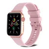 Cinturini in silicone per Apple Watch Band Compatibile con iwatch Series 8 7 6 5 4 3 2 se 38MM 40MM 45MM 49mm Universal Colorful Replacement Wowen Straps Red smartwatch