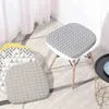 Nordic Print éponge salle à manger chaise coussin coton chanvre antidérapant salle à manger décor chaise coussins Comfor bureau salon tabouret coussin 220402