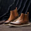 713 Män Stövlar Casual Shoes Lätt Fashion Loafers Andningsbar Läder # Al523
