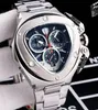 5 Style Men's Chronograph VK Quartz Watch Men 66th Anniversary Watches Men Sport Racing Car Rose Gold Leather Tachymetre Cale222k