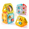 Montessori Game Baby Activity Cube Forme Match Topter Box Numéro de couleur Horloge Math Kit éducatif Interactive Toys for Kids Gift 220706