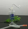 Venta al por mayor Accesorios para cachimbas para fumar Bongs de vidrio Quemador de aceite Tubos de agua enviados aleatoriamente SY-3022