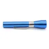 Colorful Aluminium Alloy Flashlight Pen Shape Pipes Portable Removable Dry Herb Tobacco Bowl Innovative Design Mini Smoking Handpipes Cigarette Holder DHL