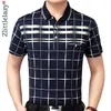 Summer Polo Shirt Hommes à manches courtes Polos Chemises Plaid Slim Fit Mens Pol Vêtements Vêtements Robe Bodybuilding Streetwear Poloshirt 1780 220402