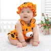 Baby Summer Clothes jumpsuit Boys and Girls Cotton Suspenders Shorts Watermelon Set Tiger Bodysuits Modeling Clothing