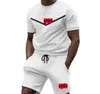 Mens Fashion Leisure Tracksuits Summer Suits T Shirt Seaside Holiday Shirts Shorts Sets Man Women Luxury Set Outfits Sportswears