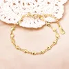 Linkketen hartvormige armband zelfs mode sieraden roestvrij staal liefde goud zilver kleurverlenging kettinglink lars22