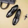 Chaussures habillées nouvelles affaires loisirs un pied chaussures en cuir hommes formel bureau simplicité 220812