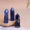 Cristal naturel point saphir pierre brute artisanat ornements capacité colonne de quartz baguettes de guérison minérale Reiki pilier d'énergie