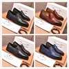A1 lüks karahindiba sivri uç perçinler deri ayakkabı moda erkekler nakış loafer tasarımcı elbise ayakkabı sigara içme terlik rahat ayakkabı boyutu 38-45