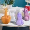 Silicone bougie moules geste doigt moule parfum créatif 3d kit pour bougie fabrication gâteau décoration de la maison cadeau 220629