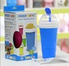 Summer Reusable Drinkware Custom Silicone Cup, Creative Cream Squeeze Slushy Maker Ice Cup