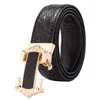 TopSelling British style leather Classic luxury belt men's automatic buckle belts Korean version fashion youth first layer cow pants waistband for man