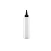 Пустая упаковочная пластиковая бутылка Плоская плеча Pet Black White The The Tain Cover Portable Repillable Cosmetic упаковочный контейнер 250 мл