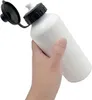 20 oz de sublimação garrafa de água em branco 600 ml de sublimação de esportes garrafa 2 tampas da garrafa de água portátil para sublimação