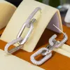 Dangle & Chandelier Trendy Cool Punk Long Link Chain Drop Earrings For Women Girl Party Show Jewelry Luxury Noble Eye-catching FashionDangle