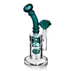 Hoogwaardige waterpijp gebogen rechte buis groen fantastisch ei met hoofdaccessoires 8. 4 inch hoge glazen waterpijpen