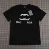 Designer Balanciagas T-shirt Herr- och damälskare Sommar Nytt bomullsmodemärke Kort Lös Vintage Oversized Luxe Sweat Balenciga T-shirt med rund hals