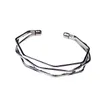 Alliage de métal doré flèche lien chaîne bracelet torsadé nouveau trois couches romantique ouvert manchette bracelets/Bracelet ensemble pour les femmes GC966