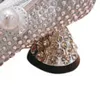 Designer-2022 M Pearl Crystal High Heels Round Head Rhinestone Mesh Hot Wiertła Mary Jane Pojedyncze buty Szkło Wine Heel Kobiety