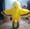 Outlets EVA material capacete amarelo papagaio mascote trajes dos desenhos animados festa de aniversário festa de desenho animado festa de personagem tema roupas