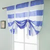 Perde Drapes Mutfak için Kısa Perdeler Çizgili Roman Kör Pencere Tedavi Ev Dekoru Oturma Odası Yatak Odası Curtaincurtain