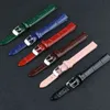 Retro Genuine Leather Strap Woven Pattern Soft 8mm 10mm Gold silver rose buckle Band Accessories Belt bands G220420