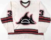 Nik1 Custom Vintage Herren 1972-74 Jim Watson WHA Los Angeles Sharks Game Worn Jersey Ron Garwasiuk Jim Niekamp Top-Qualität