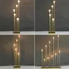 Decorazione per feste 10head Golden Metal Candelabra Candele Cancellai di nozze Centrotavola Cangoli elettronici Tall Electronic4901400